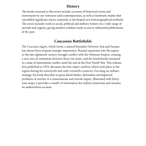 Caucasian Battlefields: A History of the Wars on the Turco-Caucasian Border 1828-1921