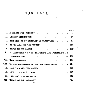 The Critical and Miscellaneous Writings of Theodore Parker