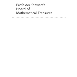 Professor Stewart's Hoard of Mathematical Treasures