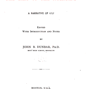 Cooper's The Last of the Mohicans: A Narrative of 1757
