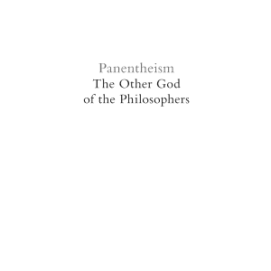 Panentheism--The Other God of the Philosophers: From Plato to the Present