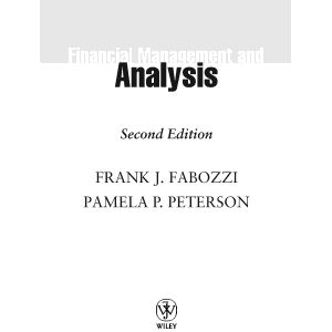 Financial Management and Analysis