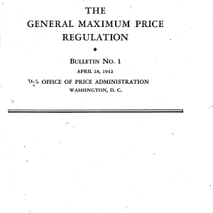 General Maximum Price Regulation