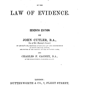 Powell's Principles and Practice of the Law of Evidence