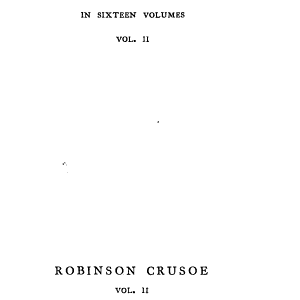 The farther adventures of Robinson Crusoe, being the second and last part of his life