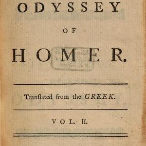 The Odyssey of Homer: Translated from the Greek ; Homer ; Elijah Fenton ; William Broome