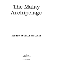 The Malay Archipelago