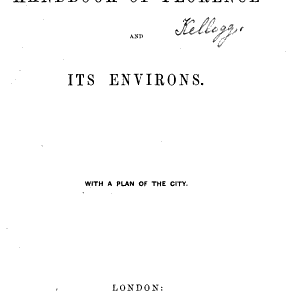 Murray's Handbook of Florence and Its Environs