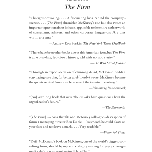 The Firm: The Story of McKinsey and Its Secret Influence on American Business