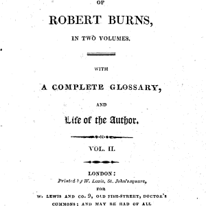 The poetical works of Robert Burns. With a complete glossary, and life of the author