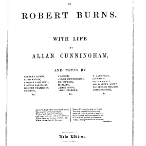 The Works of Robert Burns
