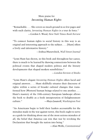 Inventing Human Rights: A History
