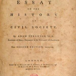 An Essay on the History of Civil Society