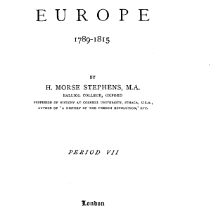 Revolutionary Europe, 1789-1815