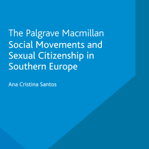 Social Movements and Sexual Citizenship in Southern Europe