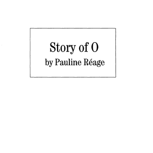 Story of O: A Novel