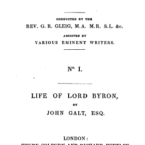 The Life of Lord Byron