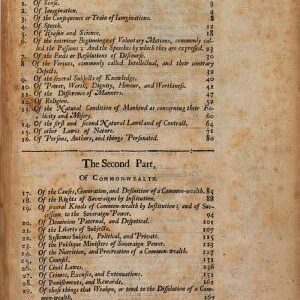 Leviathan, Or, The Matter, Form, and Power of a Common-wealth, Ecclesiastical and Civil