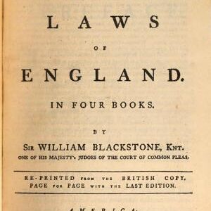 Commentaries on the Laws of England
