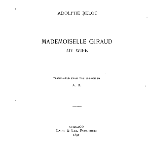 Mademoiselle Giraud, My Wife