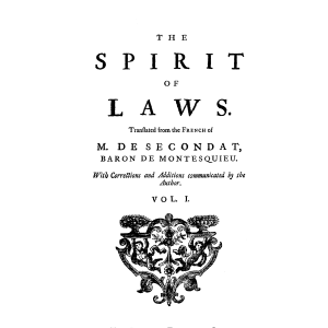 The Spirit of Laws