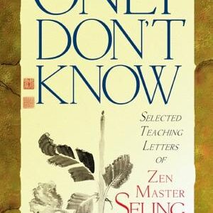 Only Don't Know: Selected Teaching Letters of Zen Master Seung Sahn