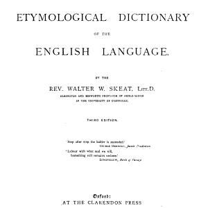 An Etymological Dictionary of the English Language