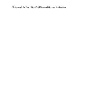 Mitterrand, the End of the Cold War, and German Unification