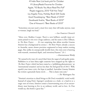 The Rosie Project: A Novel