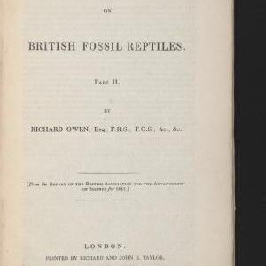 Report on British Fossil Reptiles ...