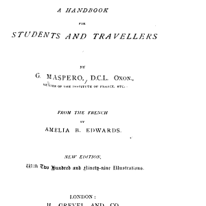 Egyptian Archaeology: A Handbook for Students and Travellers