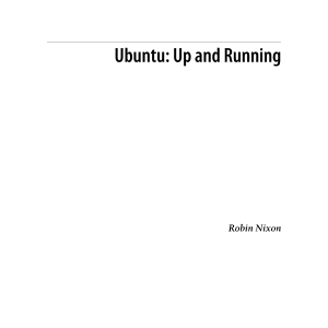 Ubuntu: Up and Running