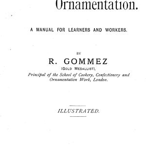 Piping and ornamentation [of confectionery].