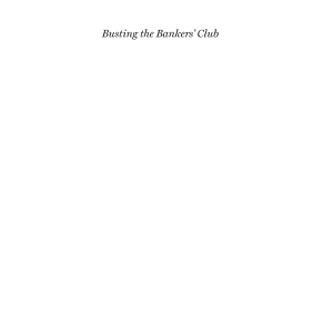 Busting the Bankers' Club: Finance for the Rest of Us