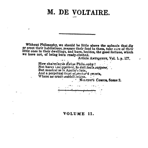 A Philosophical Dictionary: From the French