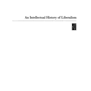 An Intellectual History of Liberalism