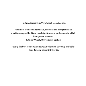 Postmodernism: A Very Short Introduction