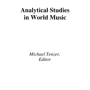 Analytical Studies in World Music