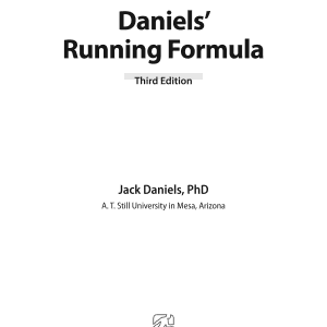 Daniels' Running Formula-3rd Edition