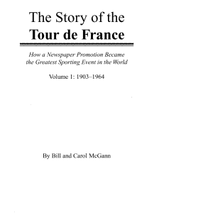 The Story of the Tour De France