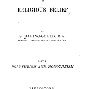 The Origin and Development of Religious Belief
