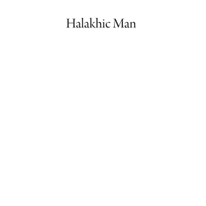 Halakhic Man
