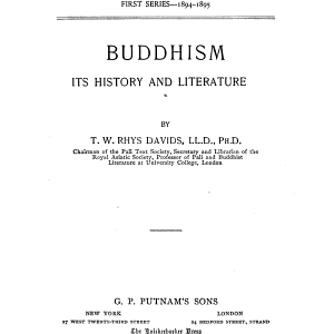 Buddhism: Its History and Literature
