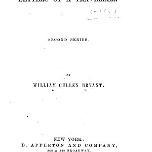 Letters of a Traveller