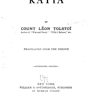 Katia: Tr. from the French