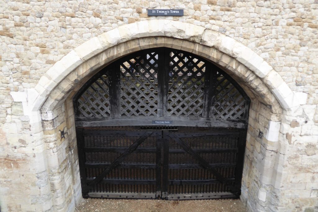 Traitors' Gate onder St Thomas's Tower bij de Toren van Londen