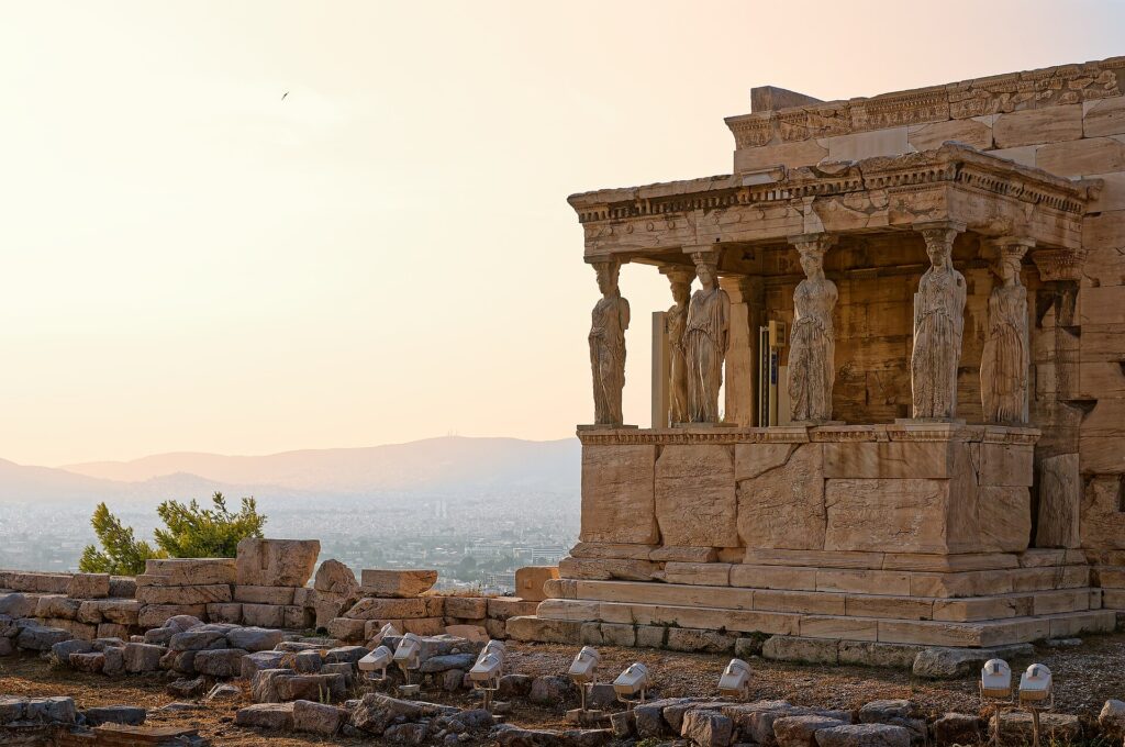 The Porch of the Caryatids on the Erechtheion at the Acropolis, Athens