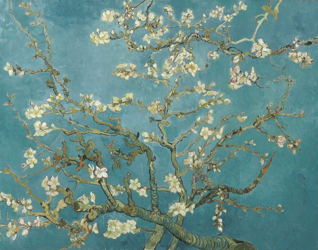 Almond Blossom by Vincent van Gogh, in the collection of the Van Gogh Museum
