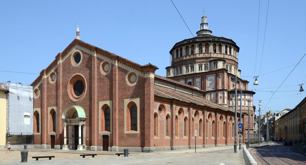 Die Kirche Santa Maria delle Grazie in Mailand, Heimat von Leonardo da Vincis Letztem Abendmahl