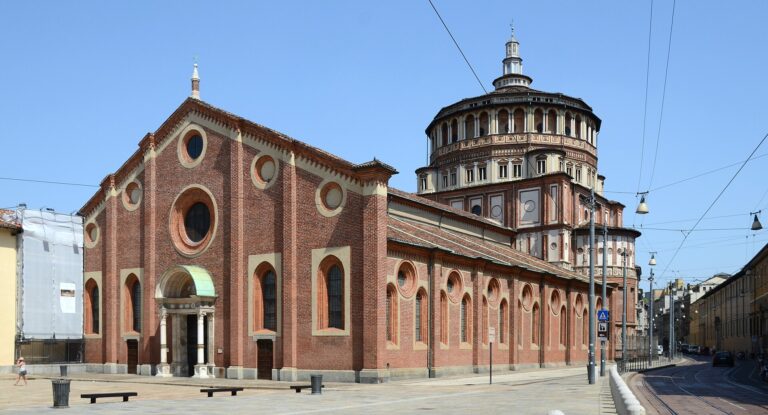 Die Kirche Santa Maria delle Grazie in Mailand, Heimat von Leonardo da Vincis Letztem Abendmahl